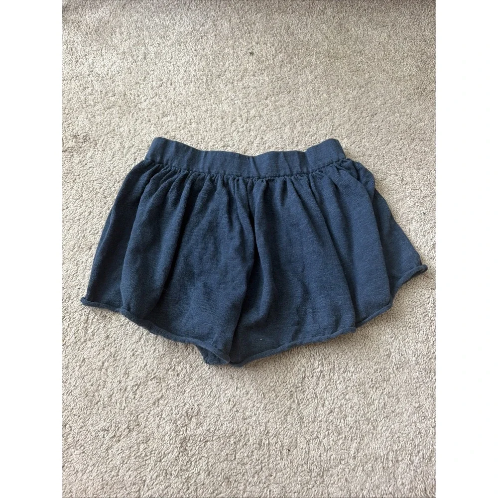 Free-est FREE PEOPLE Cotton Linen Shorts Women L Navy Lounge Beach Casual Summer